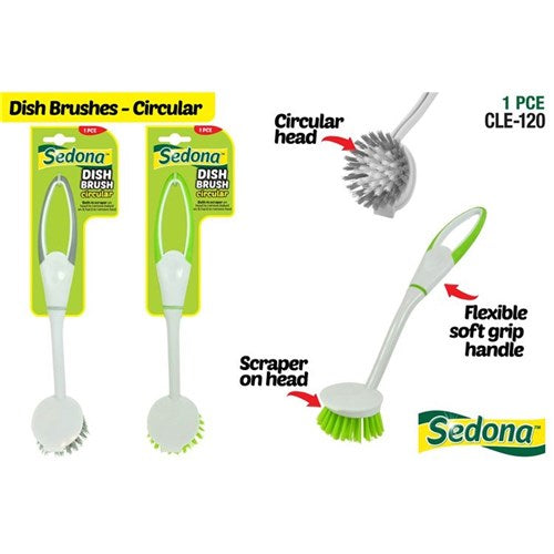 1pce Round Dish Brush