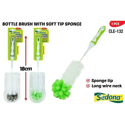 1pce Bottle Brush /w Sponge