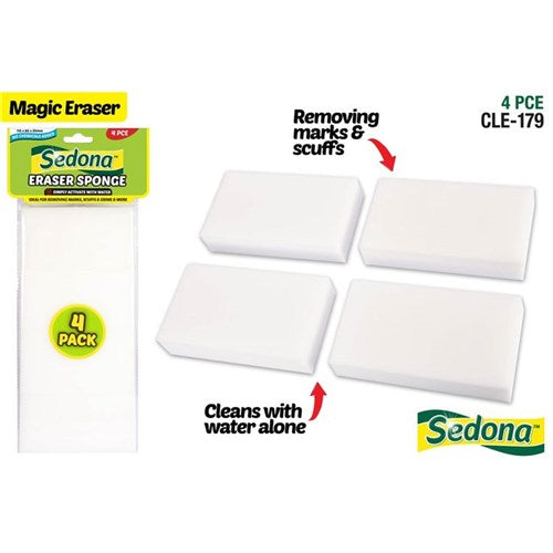 4PK Eraser Sponge 11.5x6.5x2.5CM