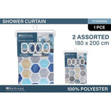 Shower Curtain Polyester 2Ass