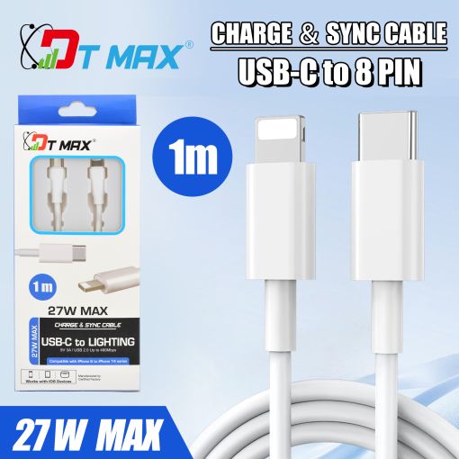 USB-C To Lightning Cable - 3A 1m