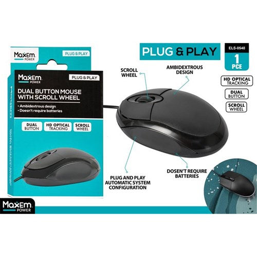 1Pce Mouse w/USB Connection