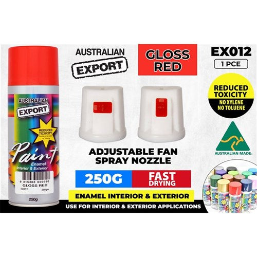 Spray Paint Gloss Red Export 250gm