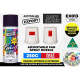 Spray Paint Matt Black Export 250gm