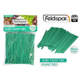 500pce Plant Twist Ties 10cm