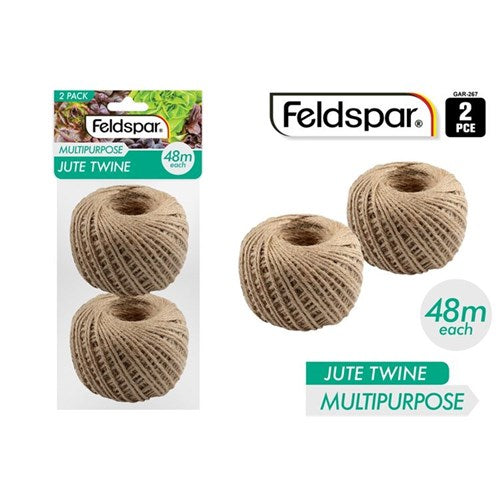 2pce Garden Jute String Twine 2mmx48M