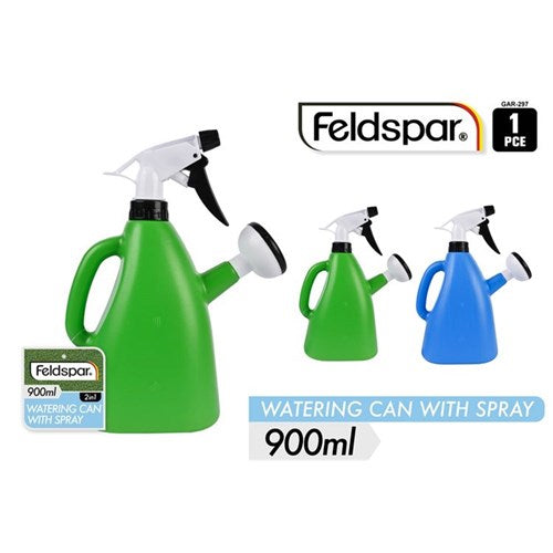 1pce 2-in-1 Watering Can W/Spray 900ml