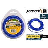1pce Garden Trimmer Line 8Mx3mm Blue