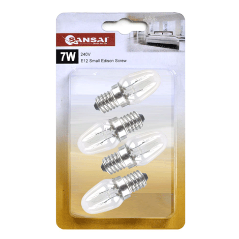 E12 Light Globe Warm White – 4 Pack