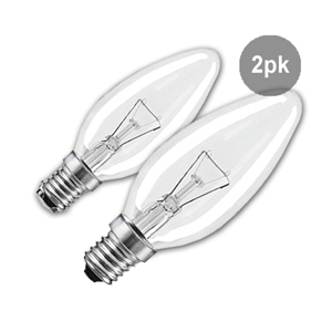 E14 Globe Warm White – 2 Pack