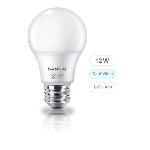 12W LED LIGHT BULB COOL WHITE