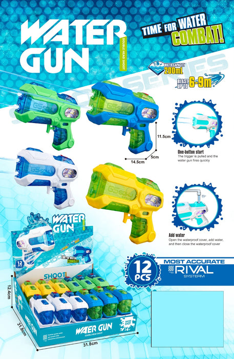 1pc 20cm Water Gun 4 Asst Col
