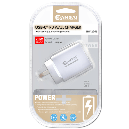 20W USB C + A Wall Charger