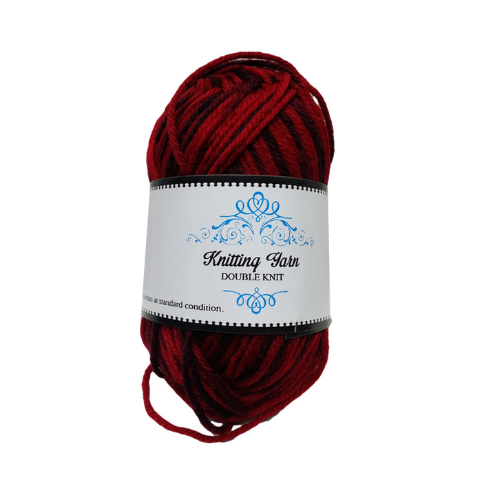 KNITTING YARN MULTI COLOR RED 100G