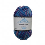 KNITTING YARN MULTI COLOR BLUE/PURPLE 100G