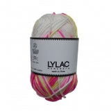 KNITTING YARN MULTI COLOR WHITE/PINK/YEL 100G