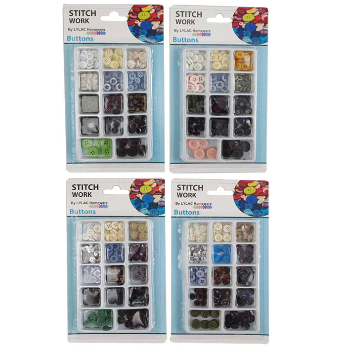 1 PACK STITCHWORK - BUTTONS ASST