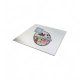 FOIL CAKE BOARD SQR 2PCE 25CM/2mm