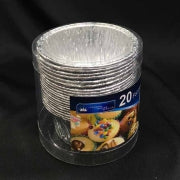 1pack Foil Cupcake Mould 20 Piece 8x3.7cm