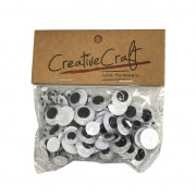 CRAFT - EYES BLACK/WHITE 200PCE 10MMX60 15MMX40 5MMX100