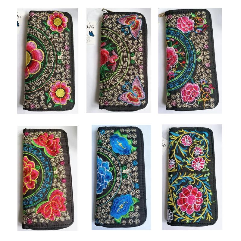 1pc BAG - EMBROIDERY WALLET ASST DESIGNS