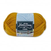 KNITTING YARN 100G DARK YELLOW