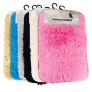 1pc FLOOR MAT - MICROFIBRE FURRY 38X58CM 6 Assorted Colors