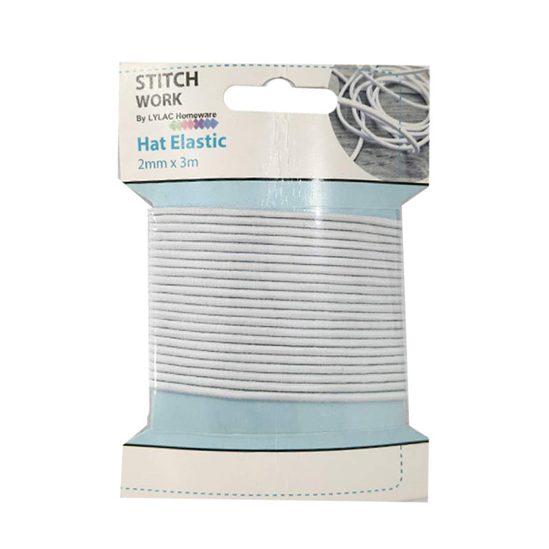 STITCHWORK - ELASTIC BANDS 1mmX3M WHITE