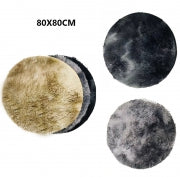 1pc FLOOR MAT - ROUND 80CM DIA MIX COLS