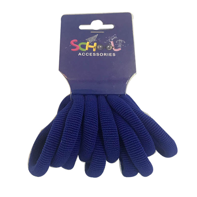 1pack SCHOOL BLUE HAIR BANDS 10pcs