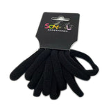 1pack SCHOOL BLACK HAIR BANDS 10PCE