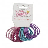 KIDS HAIR SET ELASTIC HAIR BANDS ASST COLS