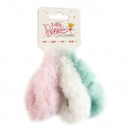 KIDS HAIR BANDS 3PCE FLUFFY