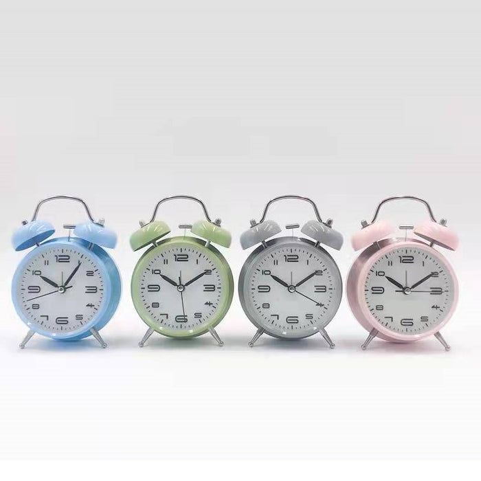 1pc CLOCK - ALARM CLOCK 6.5X10X15.8CM 4 ASSORTED COLORS