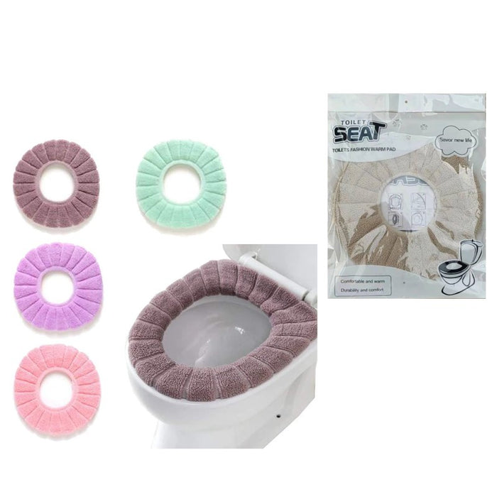 1pc WARM TOILET SEAT COVER ASST COLS