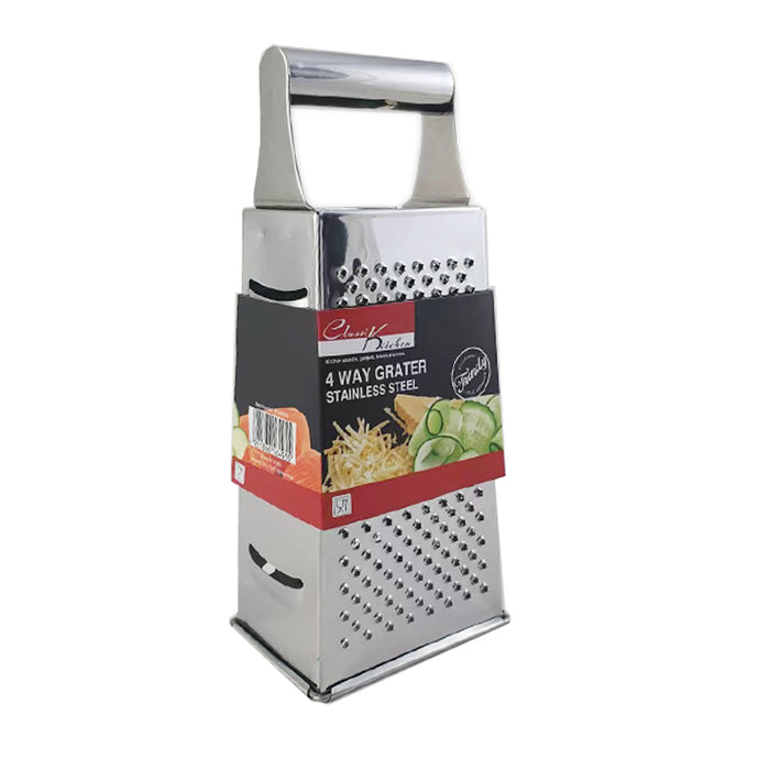 1pc S/STEEL GRATER 4WAY 9X6.8X21.4CM 0.25MM THICK