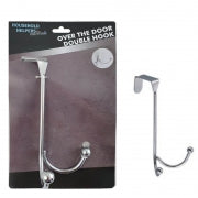 OVERDOOR HANGER DOUBLE HOOK 9X5.5X17.5CM CHROME WIRE