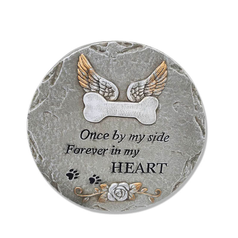 Garden Inspirational Rock Dog 25x25x2.5cm