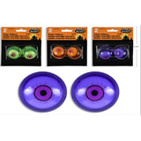 1pack Hween Sticky Eyeballs 2pcs 3 Cols: Purple / Orange / Green