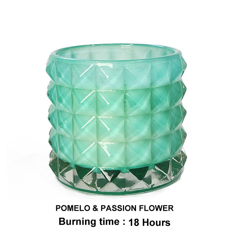 GLASS CANDLE D7.5 x H6.8cm POMELO & PASSION FLOWER 110g