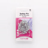 Pins & Clips - Safety Pins 80pk silver