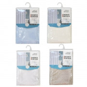 1pc Shower Curtain 5Cols Fabric