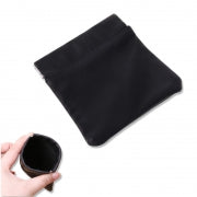 1pc Bag - Leather Coin Purse w/Metal Clips 8.5x9cm