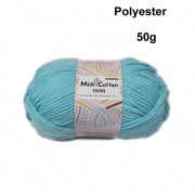 Knitting Yarn Milk Cotton 50g 4ply Aqua Blue