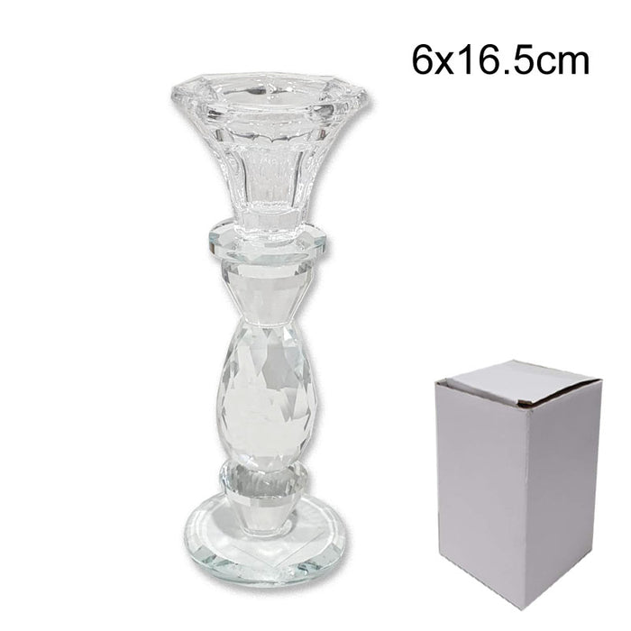 1pc Crystal Candle Holder 6x16.5cm