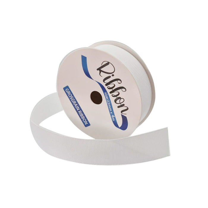 1pc Ribbon Grosgrain 22mmx4m White