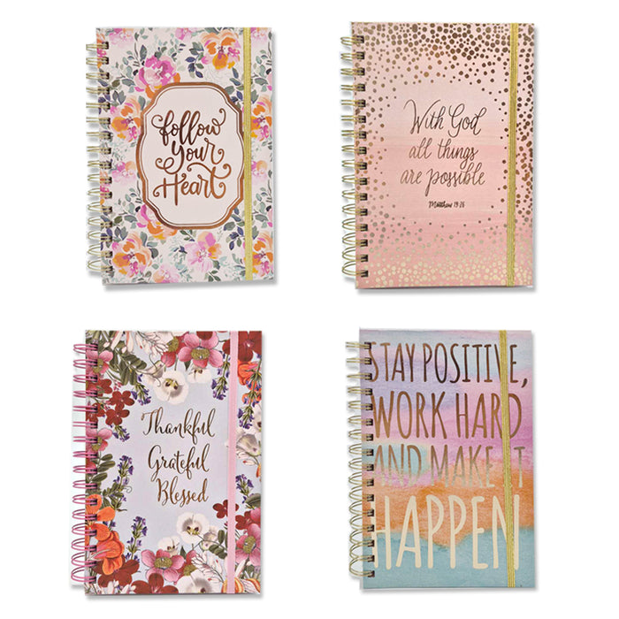 1pc Notebook A5 100Shts 4 Assorted Designs