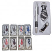 Gift Set Mini Tie Keyring + Pen + Nailclipper