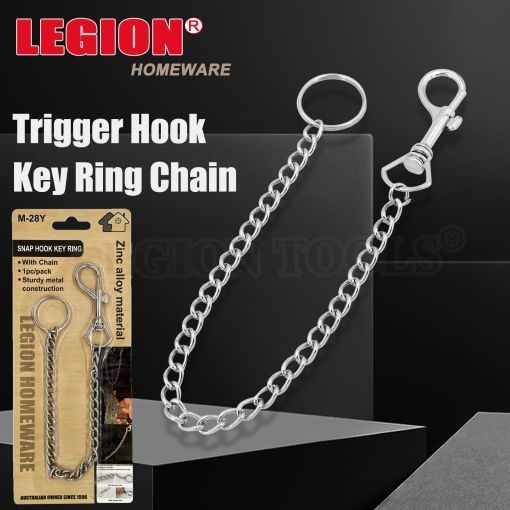 Snap Hook & Key Ring With Chain