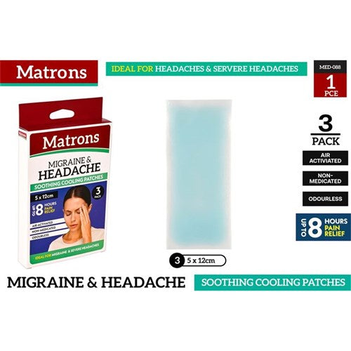 1pack Headache Patch ADULT 5cmx12cm 2Pcs